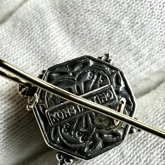 Konstantino Sterling Silver 925 & 18K Gold Pearl Earrings – Authentic Pre-Owned - Picture 16 of 16